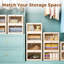 Bacs de rangement empilables en plastique à 4 niveaux avec couvercle et roulettes - Organisateurs de rangement et rangement, contenants de rangement pliables, boîtes de rangement et d'organisation