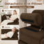 Canapé modulaire surdimensionné en L avec repose-pieds Burwell Cloud Couch-133336196