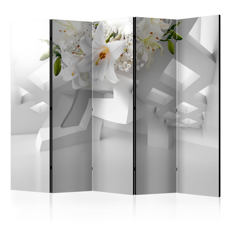 Dikran 225cm W x 172cm H 5 - Panel Folding Room Divider