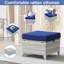 Repose-pieds d'extérieur avec coussin Carolina-89131377