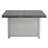 Extendable Rectangle Aluminum Alloy Fire Pit Table, 50,000BTU