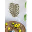 Décoration murale moderne feuille d'or en aluminium moderne - art chic 24,8 x 17,3 x 2 po