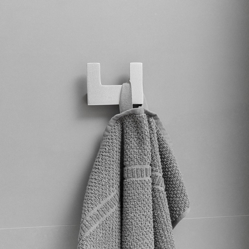 Ensemble de quincaillerie de salle de bain 4 pièces, Noir mat Blanc