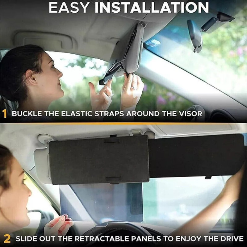 Auto Car Shade For Sun Extend Visor Cover Anti Glare Extension Driving Universal