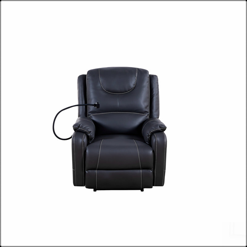 Fauteuil inclinable Zero Gravity Power,  Black Leather