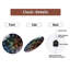 Horloge murale Rainbow Cave avec chiffres lumineux - horloge murale moderne en verre 12 po