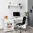 62.5'' x 20'' Foldable Split Top Table with Sewing Machine Platform and Wheels