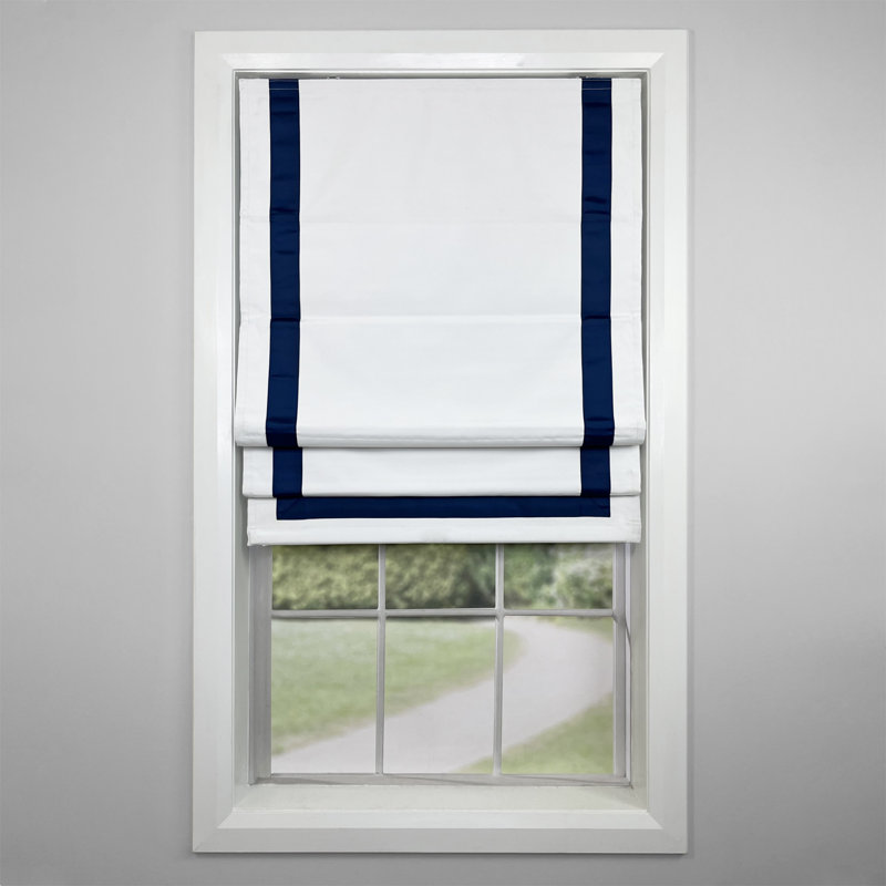 Blackout Roman Shade, Navy, 32" W x 63" L