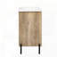Tablette de meuble-lavabo moderne en bois avec lavabo en céramique