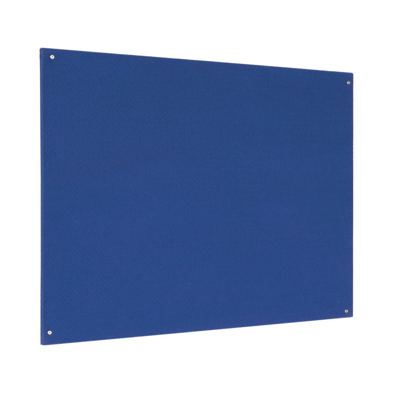 Felt Wall Mounted Magnetic Bulletin Board, Red, 120cm H x 240cm W x 1.5cm D