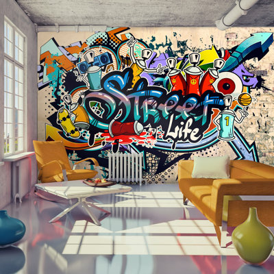 Street Game Semi-Gloss Paste the Wall Mural
