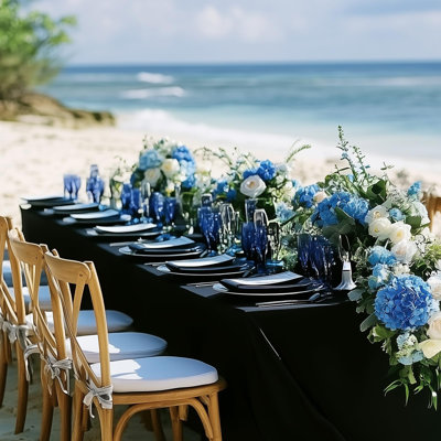 Table Cloth For Rectangle Table, Polyester Fabric Tablecloths Rectangular, Banquet, Dining, Wedding, Graduation,(6 PCS)