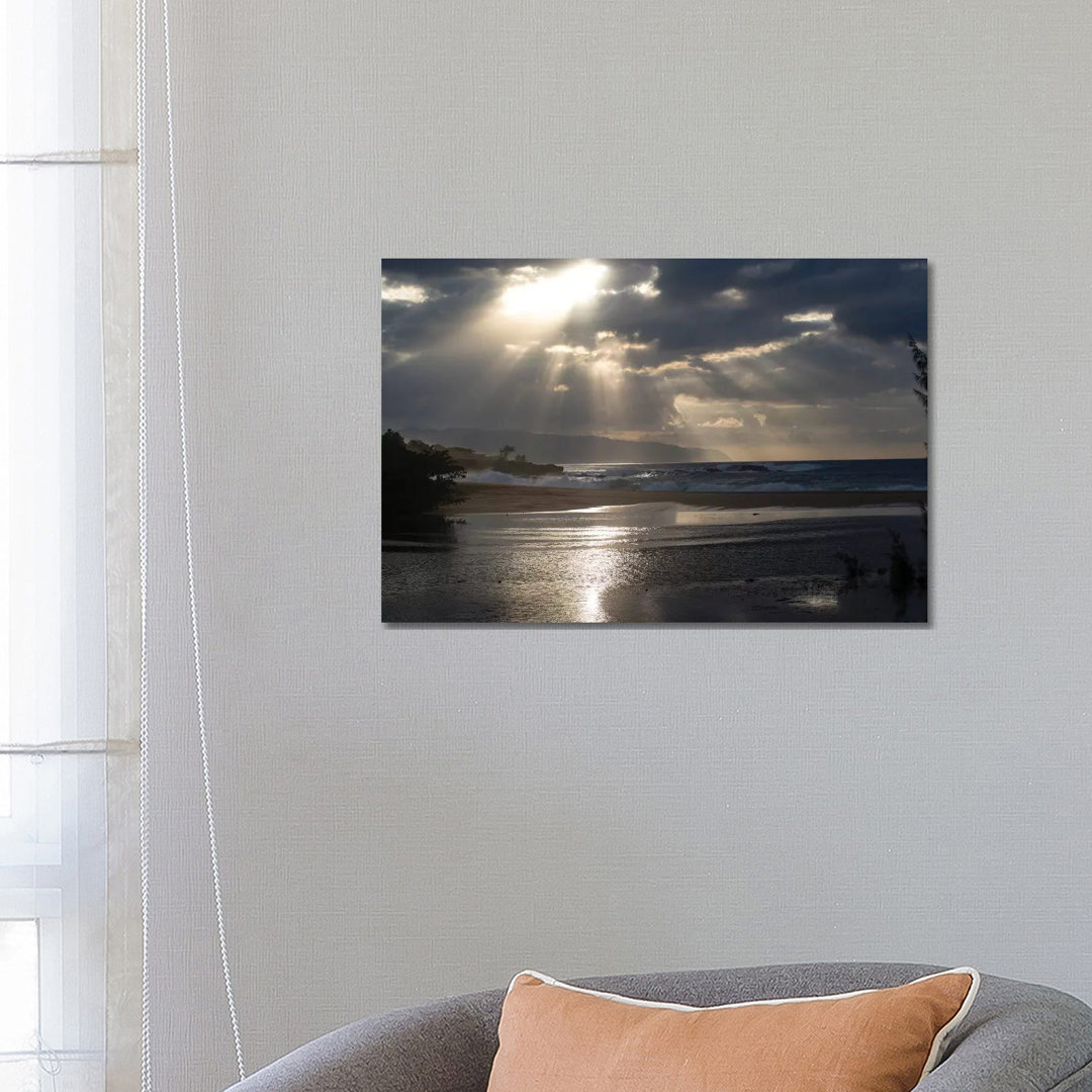 Scenic View Of Beach During Sunset, Hawaii, USA II by Panoramic Images - Wrapped Canvas Print