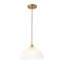 Luminaire suspendu en forme de dôme en verre 1 lumière