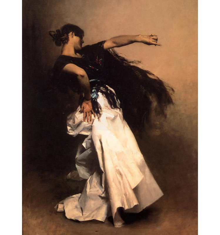 Spanish Dancer, 24" H x 18" W