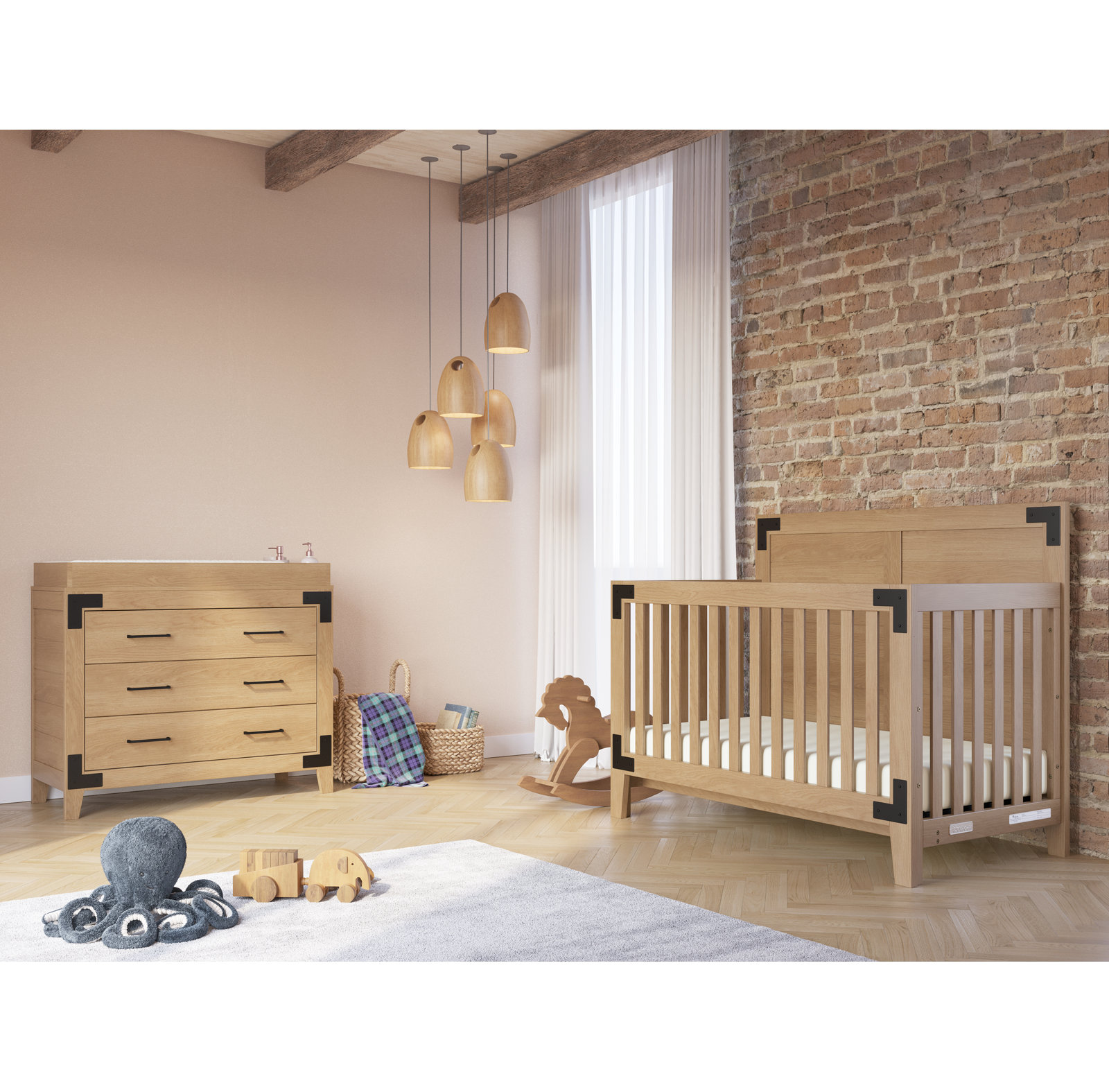 Universal Changing Table Topper, Nutmeg