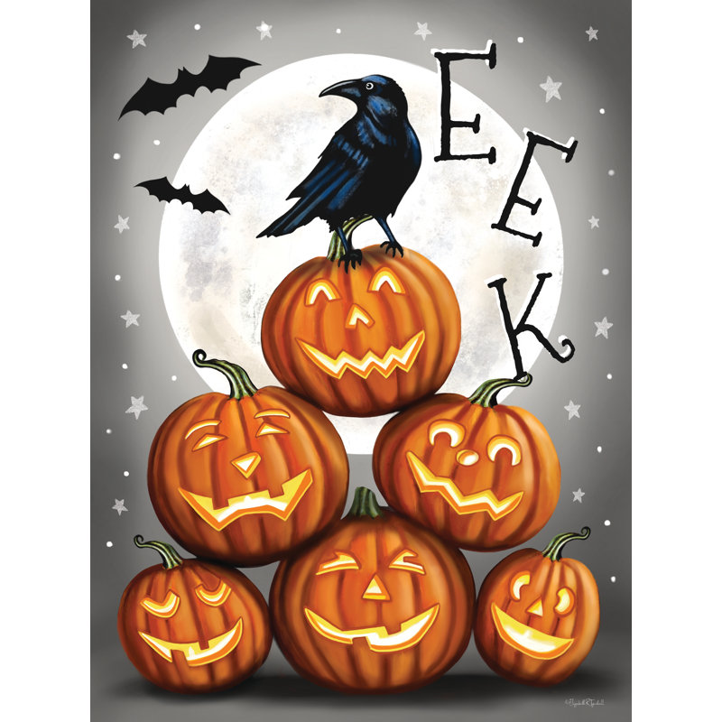 «Eek Stacked Pumpkins» par Elizabeth Tyndall, H 30 po x l 20 po