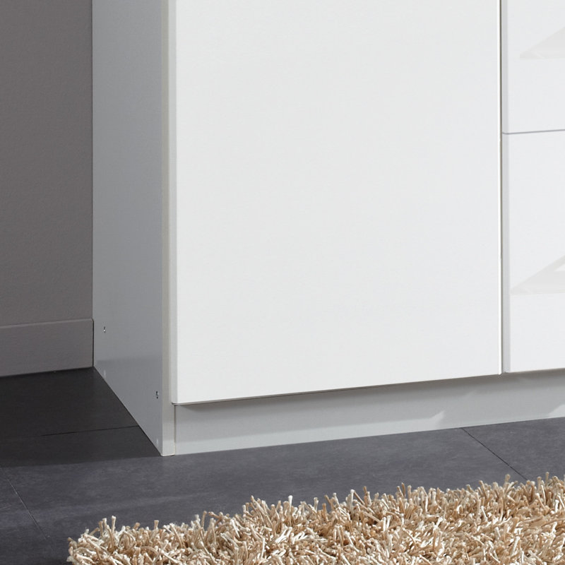 Alloway 3 Door Manufactured Wood Wardrobe