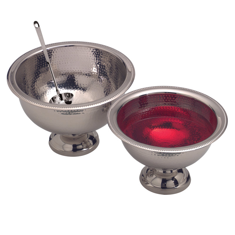 Punch Bowl, 8.9" H x 13.45" W x 13.45" D