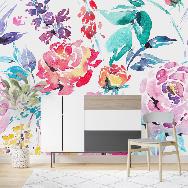 Peel & Stick Wall Mural, 10.42' W x 10.42' L
