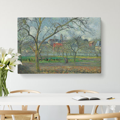 Laumone In Winter by Camille Pissarro - Wrapped Canvas