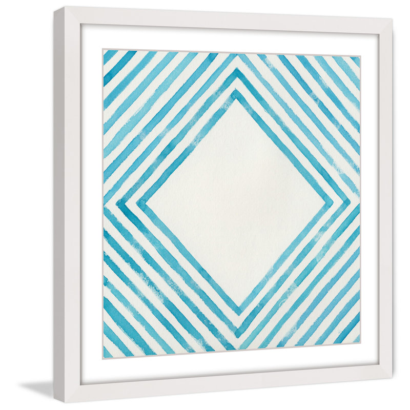 « deconstruit », reproduction d’art encadrée, H 32 po x l 32 po x P 1,5 po, Cadre blanc