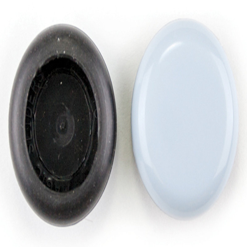 Magic Sliders - Paquet de 4 disques coulissants adhésifs en polymère gris de 2,38 po