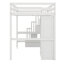 Lit mezzanine double avec bureau, garde-robe et tiroirs, lit mezzanine en bois massif avec escalier et tablettes de rangement-1109206638