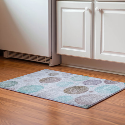 Premium Machine Washable Farolt AMF1897 Geometric Rug