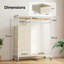 CD006 102cm Rolling Portable Wardrobe-125083541