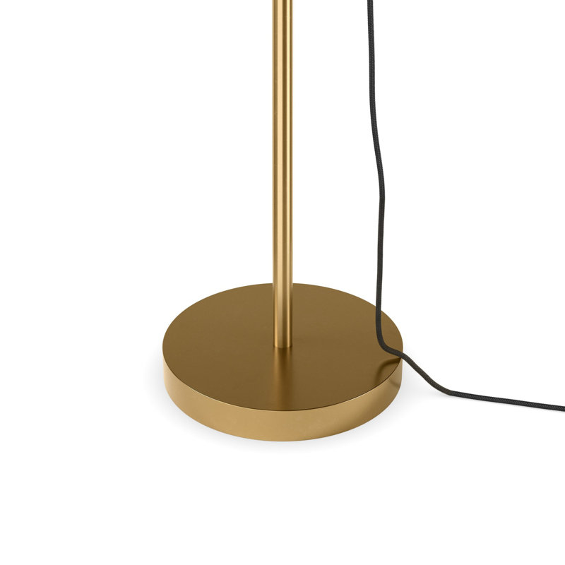 Latijera 61'' Traditional Floor Lamp, Burnished Brass