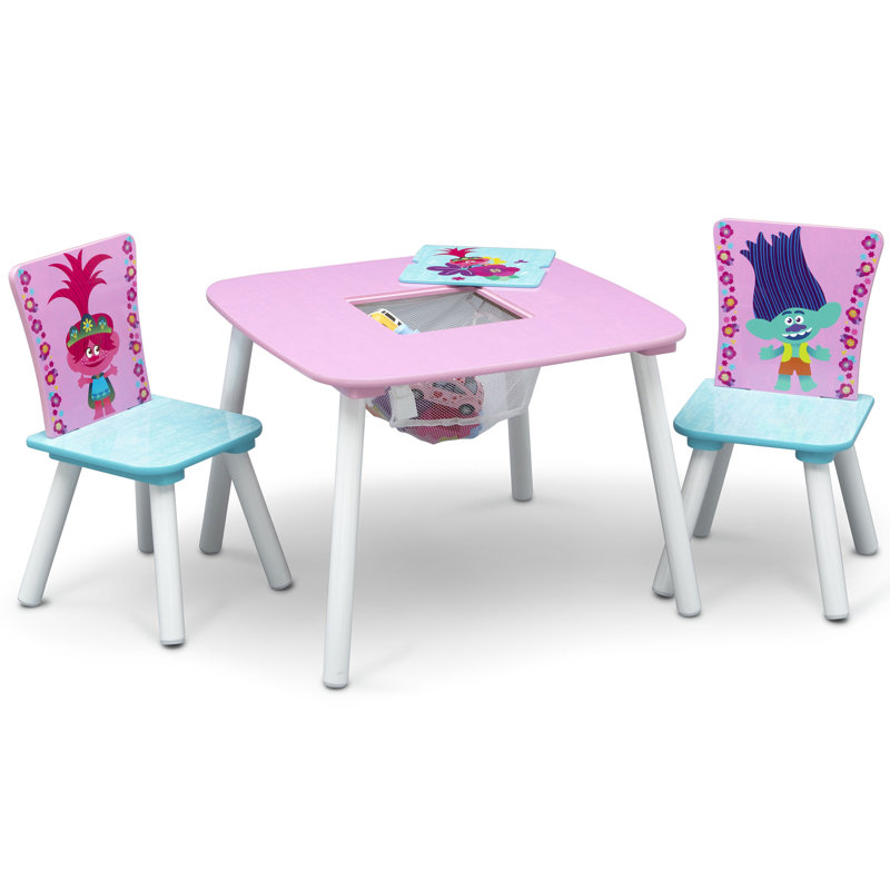 Ensemble de table et de chaises Trolls World Tour avec rangement par Delta Children