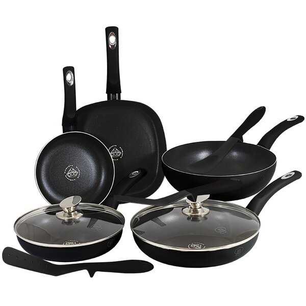 Buy Black Bronx 5 piece pan set Non-Stick Cookware from Next USA