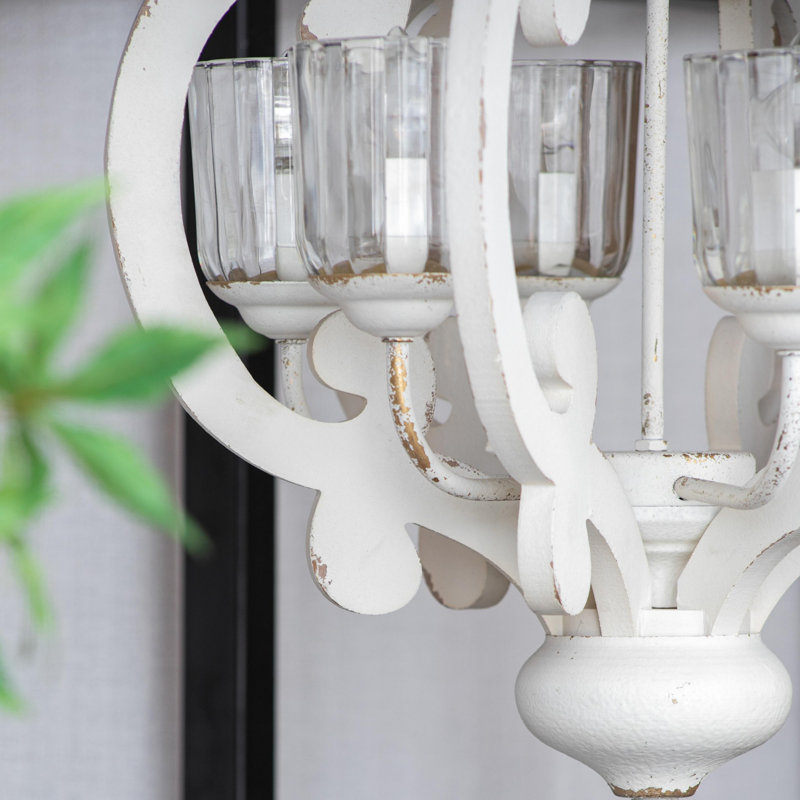 Luminaire suspendu avec chaîne réglable, Crème, crème