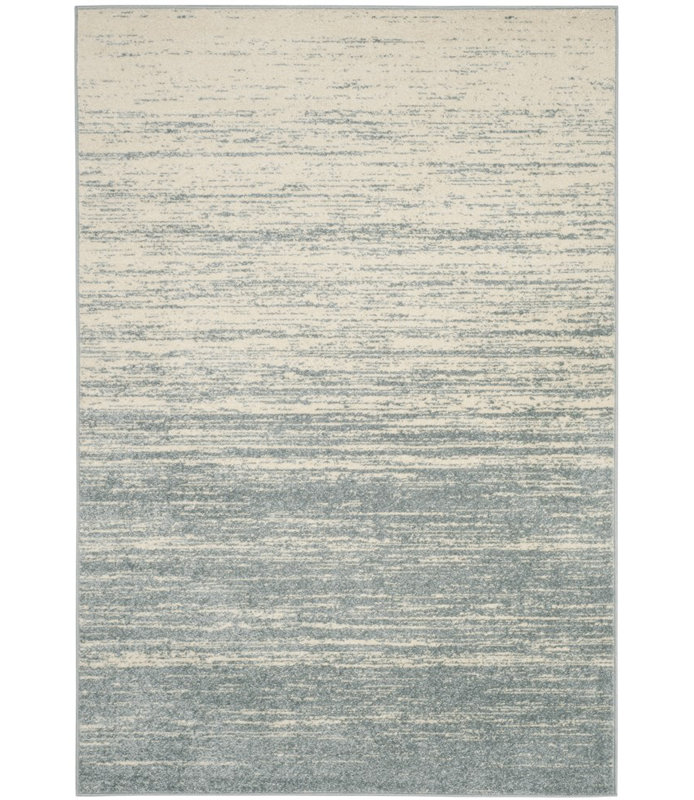 Bethlyn Area Rug in Slate/Cream, Rectangle 5'1" x 7'6"