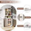 Garde-manger en métal durable - facile à assembler, polyvalent pour la cuisine, le salon, la chambre à coucher