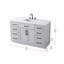 Meuble-lavabo simple 54 po Ahner-16195786