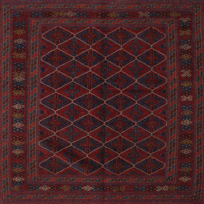 Tapis rouge à motif sud-ouest