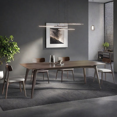 Table et chaise de salle à manger simple et classique