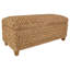Banc de rangement en feuille de bananier tissé à la main Laughton