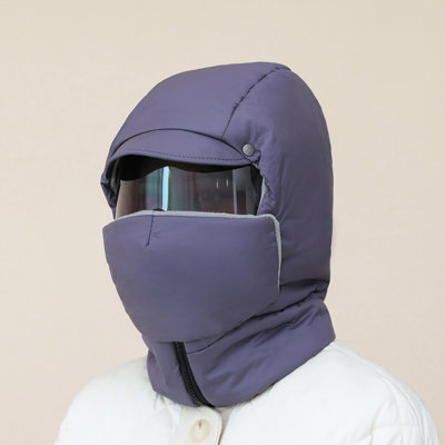 full coverage thermal Windproof Coverage Outdoor Riding Mask With Glasses Face Mask Winter Windproof  Hat
