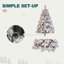 Arbre de Noël enneigé pré-éclairé-1073830567
