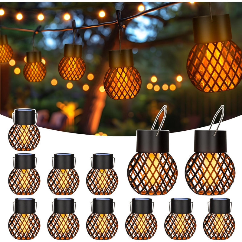 27.7cm Solar Powered Outdoor Hanging Light
