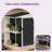 7.6 ft. W x 3.8 ft. D Metal Outdoor Storage Shed with Shelf-113451389