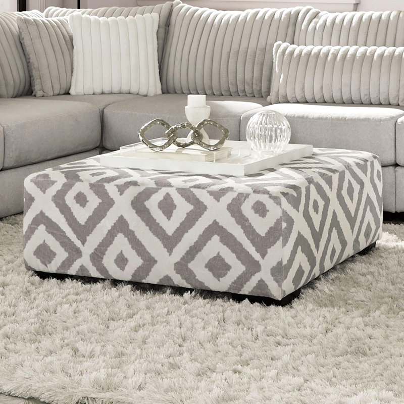Chenille rembourrée de style transitionnel gris avec pieds en bois massif et en bois, hauteur de 20 po et largeur de 41 po