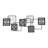 2 Piece Matrix Panel Square's Contemporary Metal Wall Décor Set