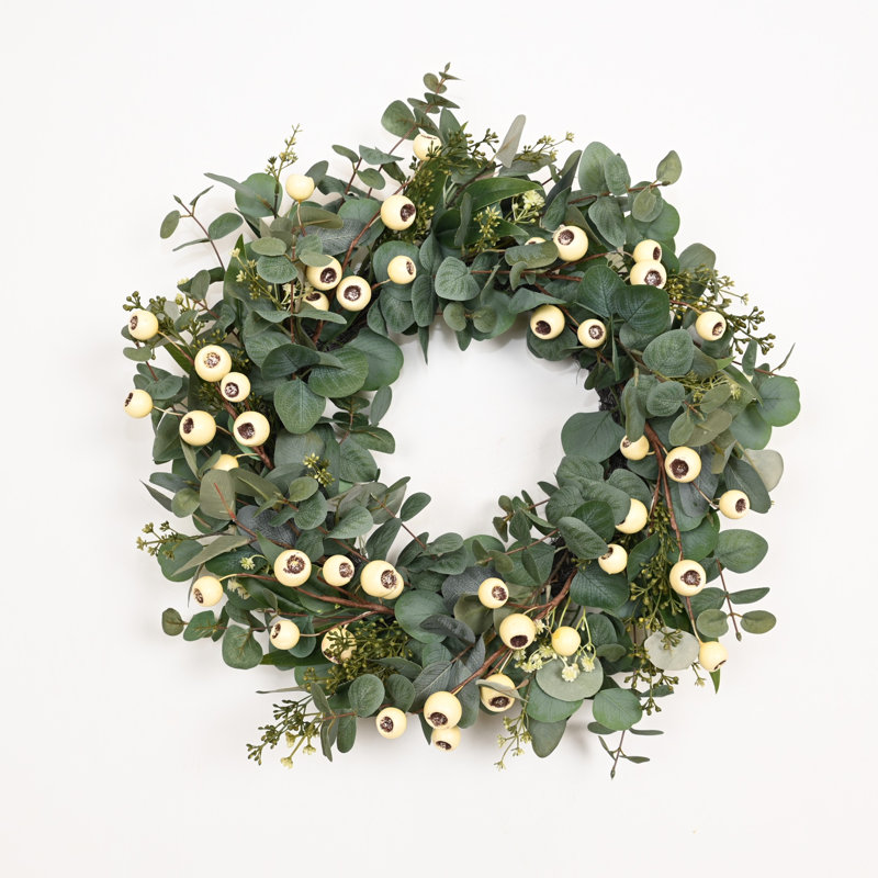 Décoration de fête de mariage 24 po, Green/Cream