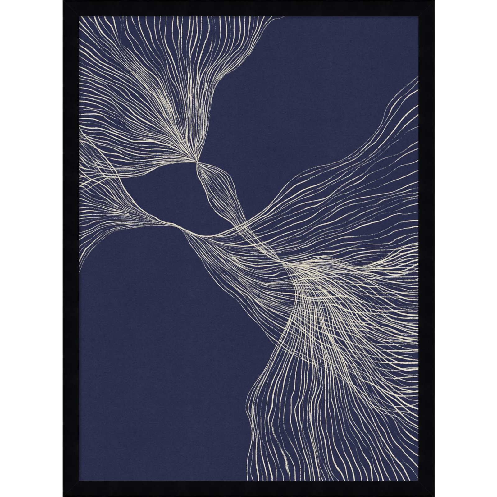 Interaction 1 by Alisa Galitsyna, Black, 25" H x 19" W x 1" D