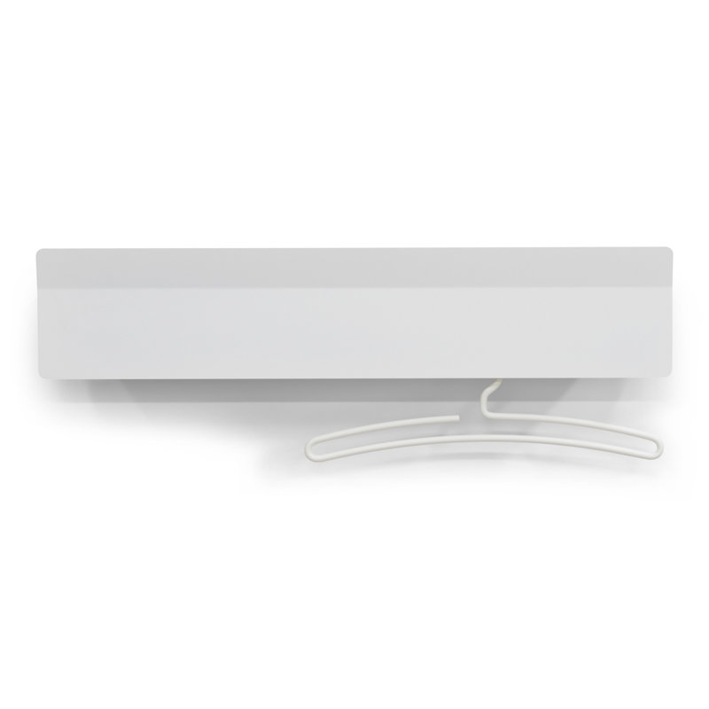 VIGILO Steel Wall 8 - Hook Coat Rack, White