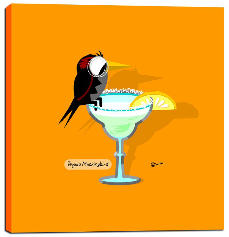 « tequila mockingbird » par chuck wimmer, impression sur toile